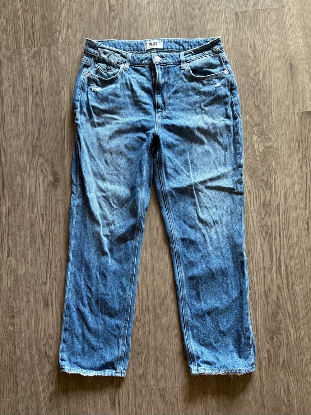 PAIGE Mid Blue Denim Jeans - Classic Waist